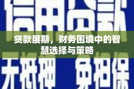 汾阳贷款展期，财务困境中的智慧选择与策略