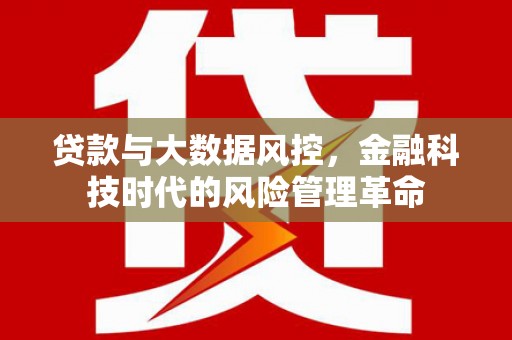 汾阳贷款与大数据风控，金融科技时代的风险管理革命