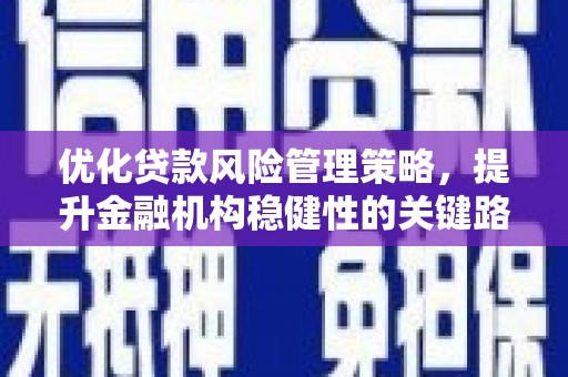 汾阳优化贷款风险管理策略，提升金融机构稳健性的关键路径