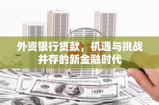 汾阳外资银行贷款，机遇与挑战并存的新金融时代