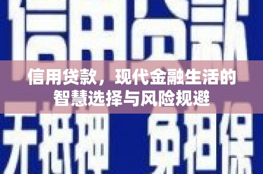 汾阳信用贷款，现代金融生活的智慧选择与风险规避