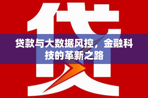 汾阳贷款与大数据风控，金融科技的革新之路