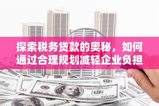 汾阳探索税务贷款的奥秘，如何通过合理规划减轻企业负担