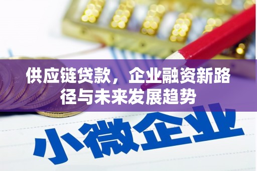 汾阳供应链贷款，企业融资新路径与未来发展趋势