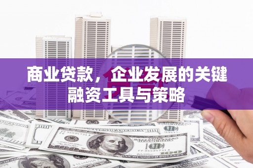 汾阳商业贷款，企业发展的关键融资工具与策略