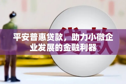 汾阳平安普惠贷款，助力小微企业发展的金融利器