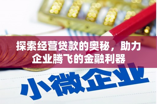 汾阳探索经营贷款的奥秘，助力企业腾飞的金融利器