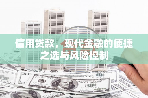 汾阳信用贷款，现代金融的便捷之选与风险控制