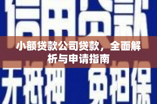 汾阳小额贷款公司贷款，全面解析与申请指南