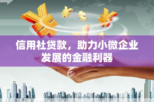 汾阳信用社贷款，助力小微企业发展的金融利器