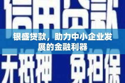 汾阳银盛贷款，助力中小企业发展的金融利器