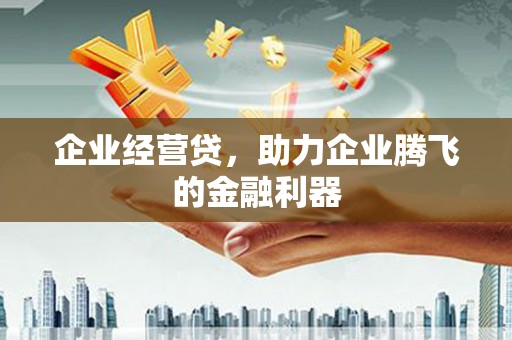 汾阳企业经营贷，助力企业腾飞的金融利器