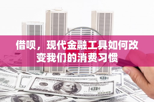 汾阳借呗，现代金融工具如何改变我们的消费习惯