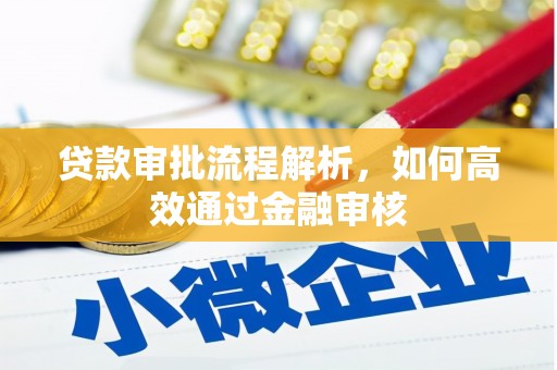汾阳贷款审批流程解析，如何高效通过金融审核