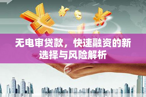 汾阳无电审贷款，快速融资的新选择与风险解析