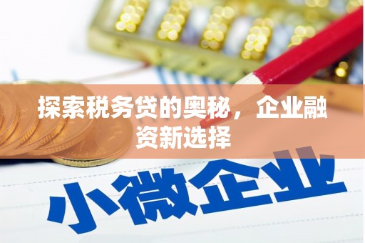 汾阳探索税务贷的奥秘，企业融资新选择