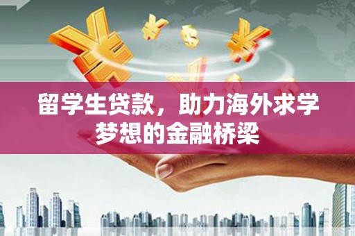 汾阳留学生贷款，助力海外求学梦想的金融桥梁
