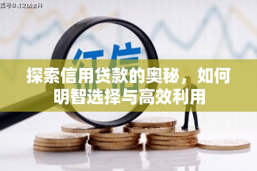 汾阳探索信用贷款的奥秘，如何明智选择与高效利用