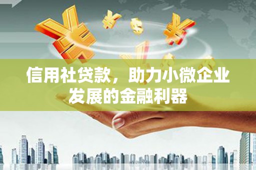 汾阳信用社贷款，助力小微企业发展的金融利器
