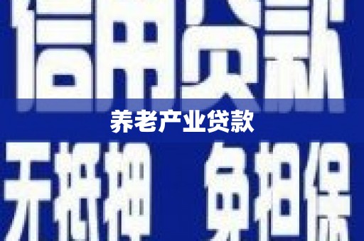 汾阳养老产业贷款