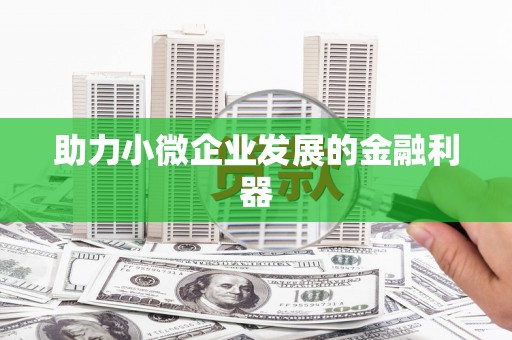 汾阳助力小微企业发展的金融利器