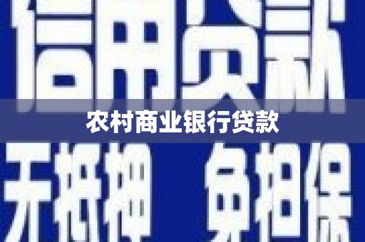 汾阳农村商业银行贷款
