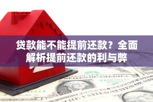 汾阳贷款能不能提前还款？全面解析提前还款的利与弊